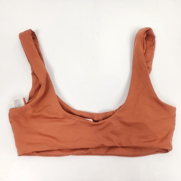 L*Space Lizzie Bikini Top in Amber Brown Size Small NWT - Picture 4 of 6